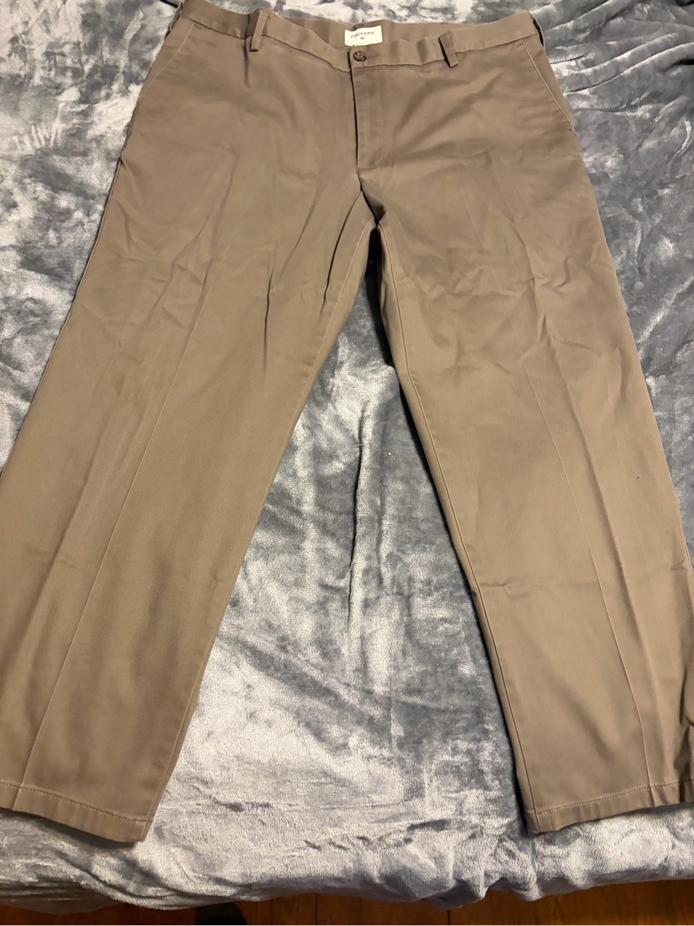 Dockers Men's Flat-Front Khaki Dress Pants - Taupe
